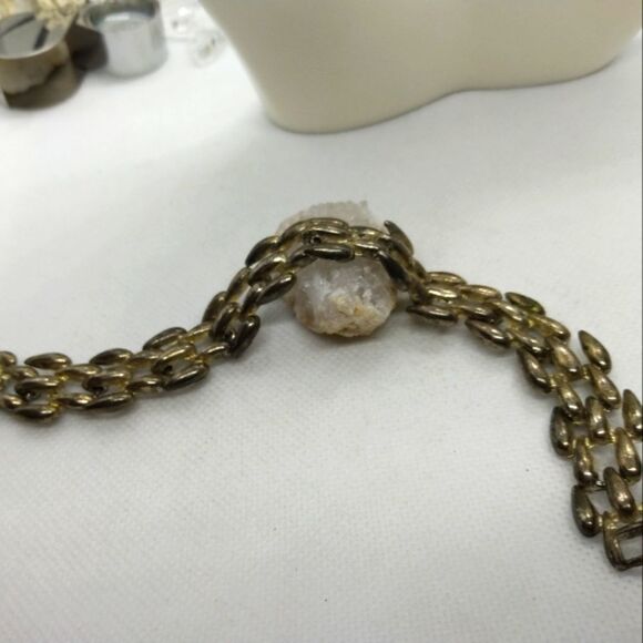 ❤️Antique sterling silver track‎ brick link bracelet patina! B0206 - Picture 1 of 2